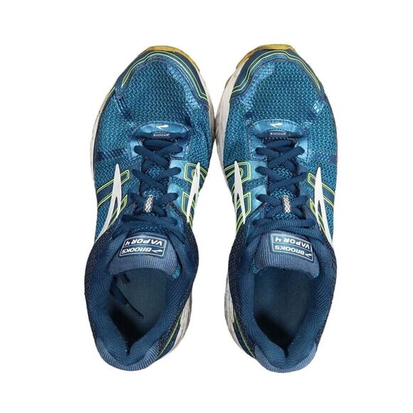 Brooks Shoes Mens 9 Athletic Trainers Vapor 4 Running Sport Active Walking Blue - Picture 8 of 14